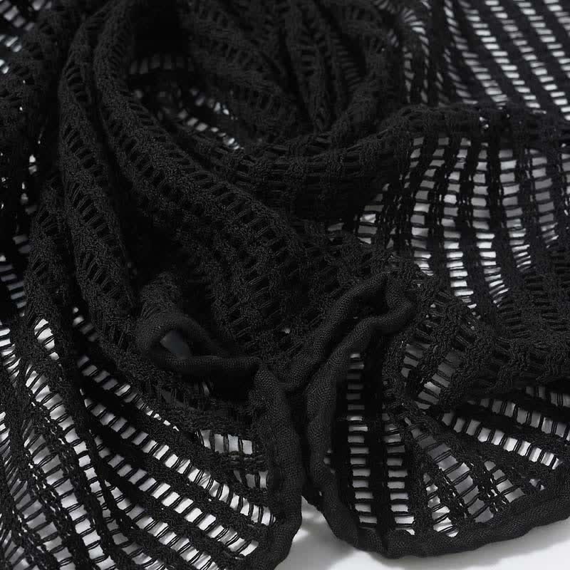 Elegant Hollowed-Out Design Knitting Scarf - image 7