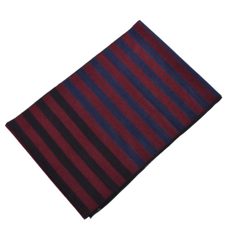 Stylish Double-Sided Striped Pattern Warm Scarf - image 15