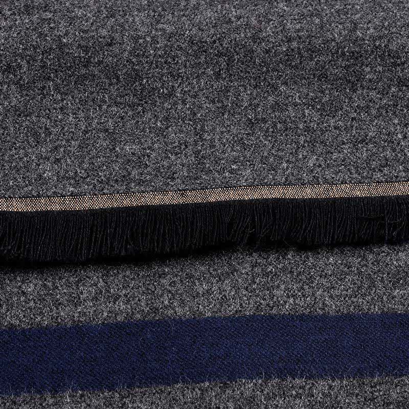 Stylish Double-Sided Striped Pattern Warm Scarf - image 5