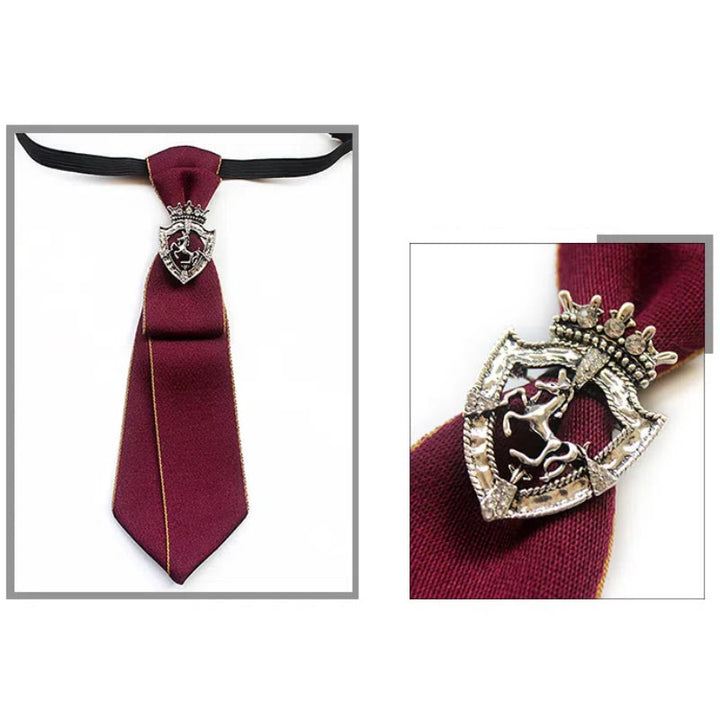 Shield Horse Pre-tied Unisex Necktie With Adjustable Band - image 4