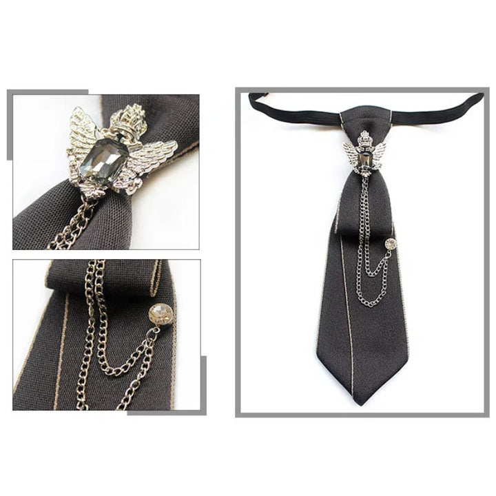 Double-headed Eagle Pre-tied Unisex Necktie With Adjustable Band - image 3