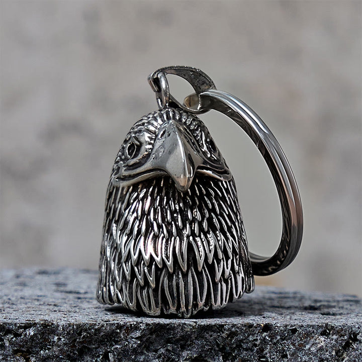 Vintage Bald Eagle Style Riding Bell Keychain - Keychain - image 0