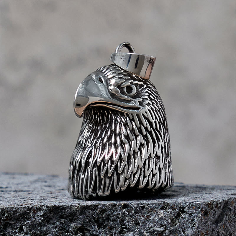 Vintage Bald Eagle Style Riding Bell Keychain - image 2