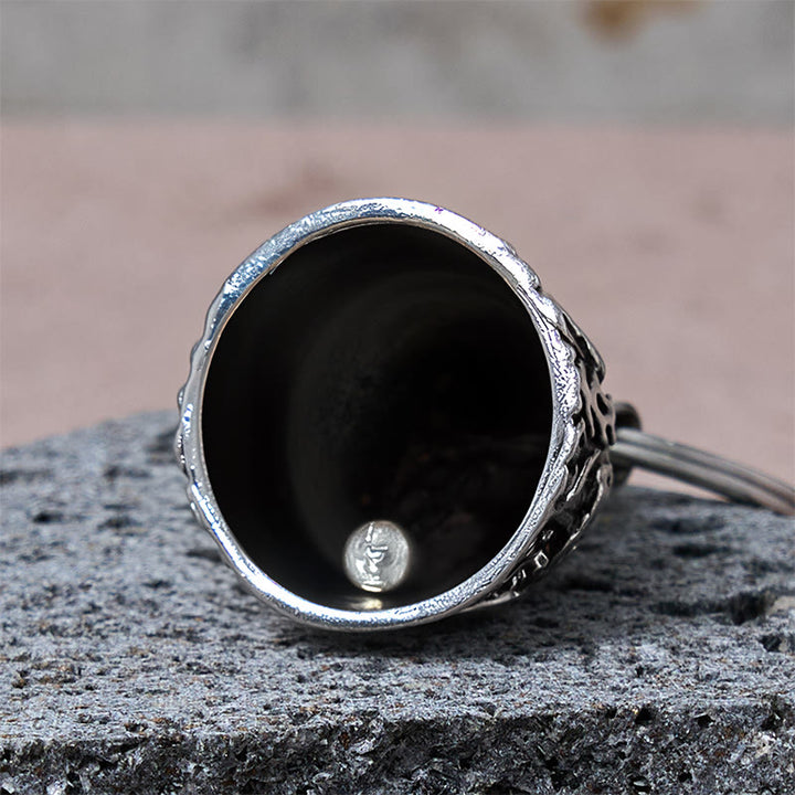 Double Guns And Roses Bell Keychain For Riding - image 5