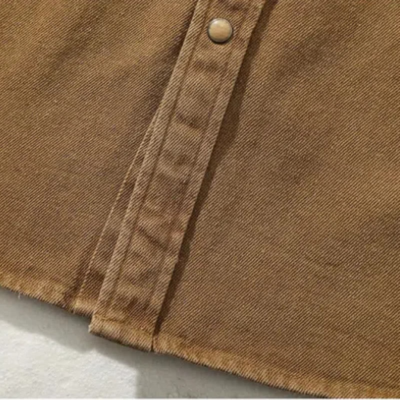 Vintage Guitar Musical Note Embroidery Western Cowboy Shirt - image 5