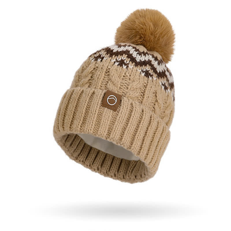 3Pcs Minimalist Style Hat Neck Gaiter Gloves Set - image 2