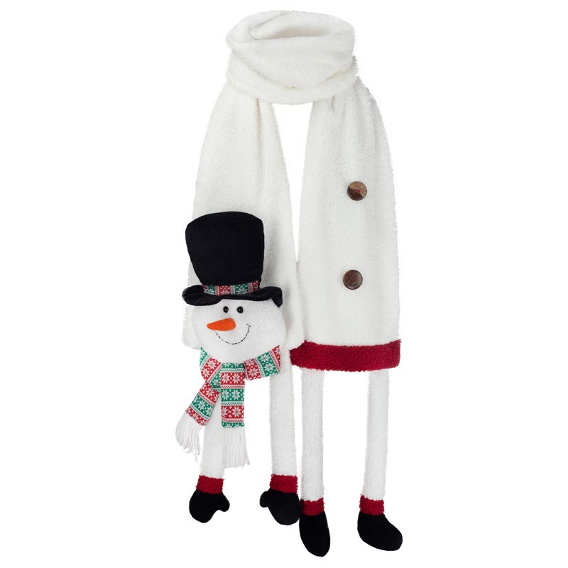 Christmas Black Hat Snowman Winter Scarf Keep Warm - image 2