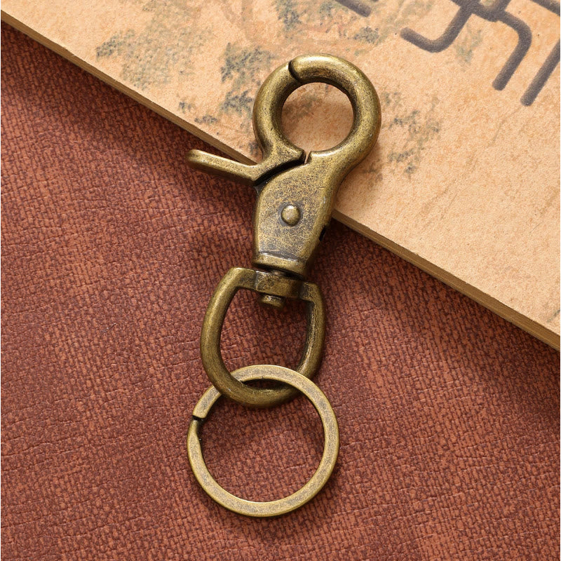 Leopard Print Letter & Cowboy Hat Pendant Keychain - image 4