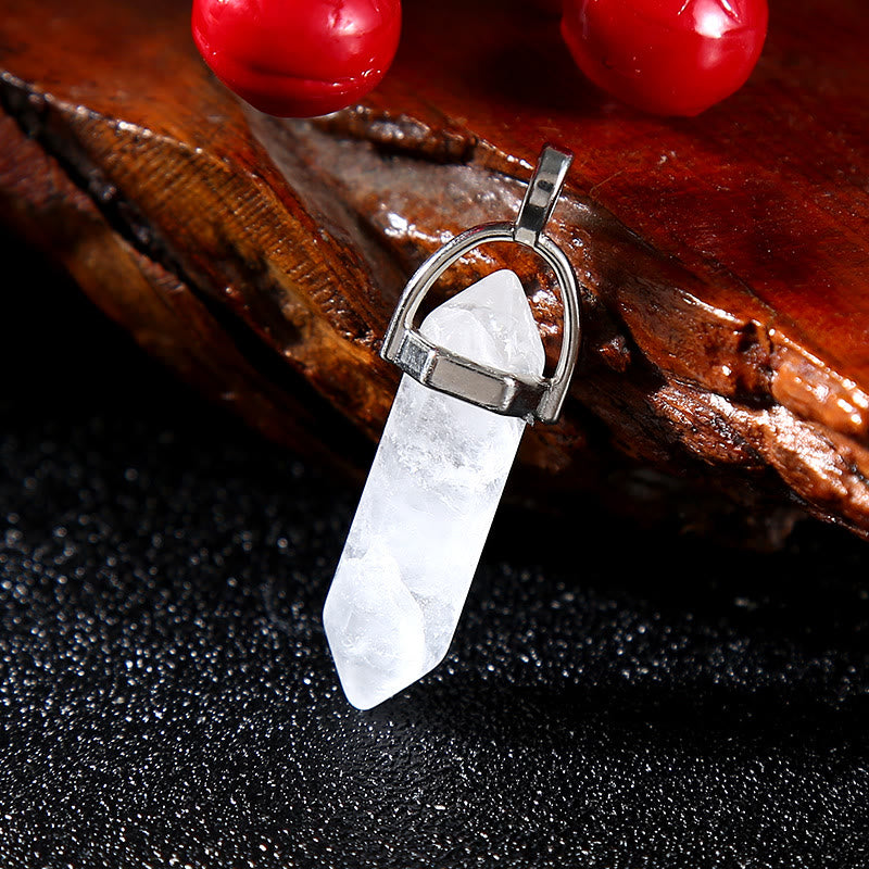 Colorful Handle Outdoor Folding Knife White Crystal Buddha Hand Necklace - image 4