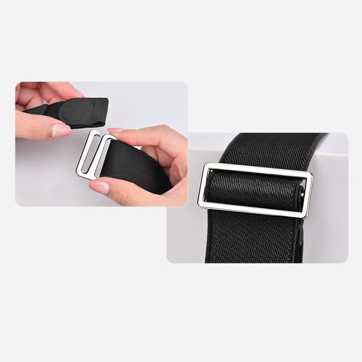 Men's Adjustable Elastic Shirt Stay Invisible Belt - image 5