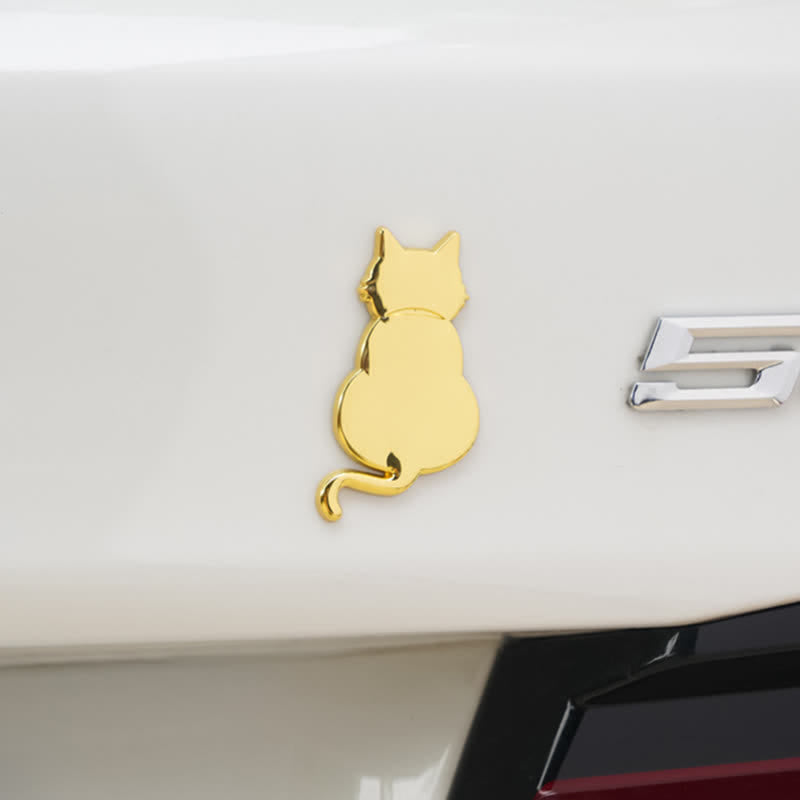 Decorative Cute Cat Pet Metal Sticker Car Badge - image 16