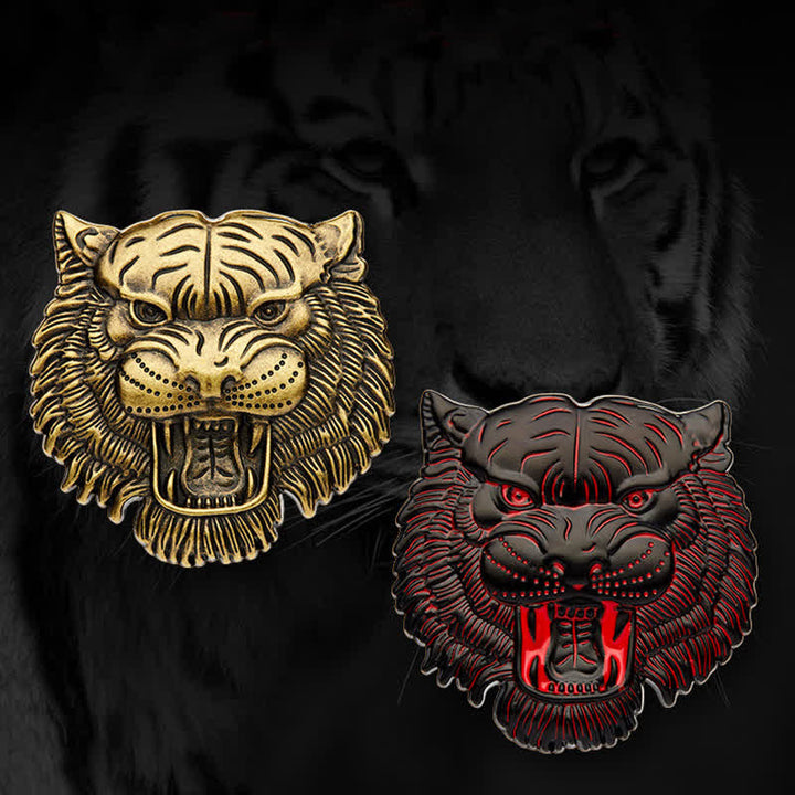 Domineering Tiger Head Metal Sticker Car Badge - image 4