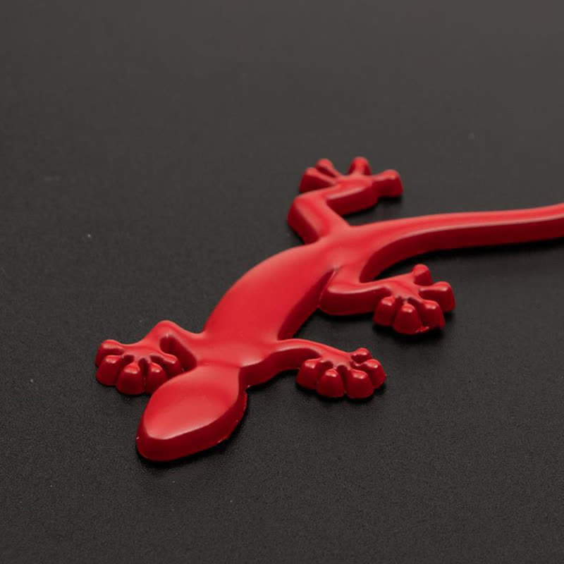 1 Pair Of  Gecko Animal Metal Sticker Car Badge - image 2