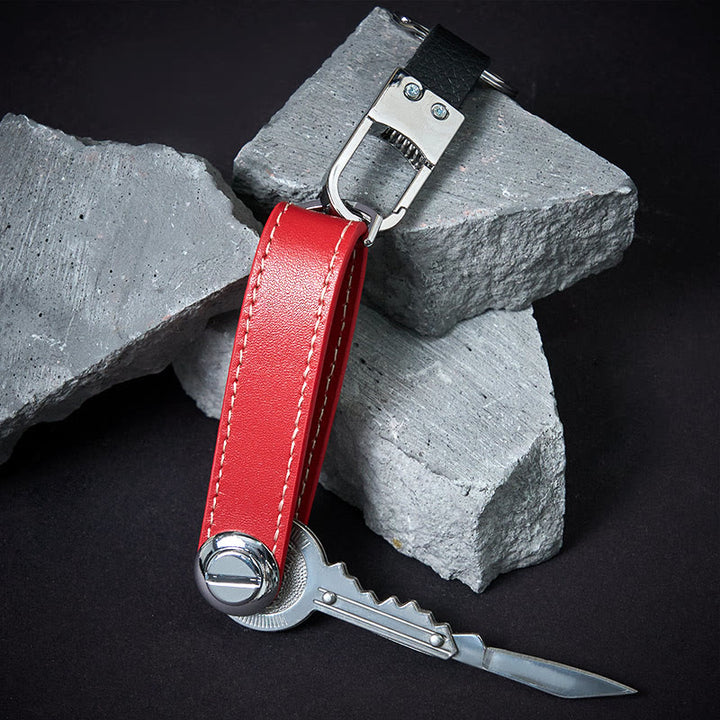 Large Capacity Portable Anti-theft Leather Key Organizer - image 3