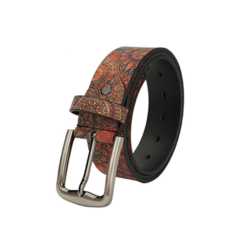Women's Retro Bohemian Style Rich Flowers Pattern Belt - image 1