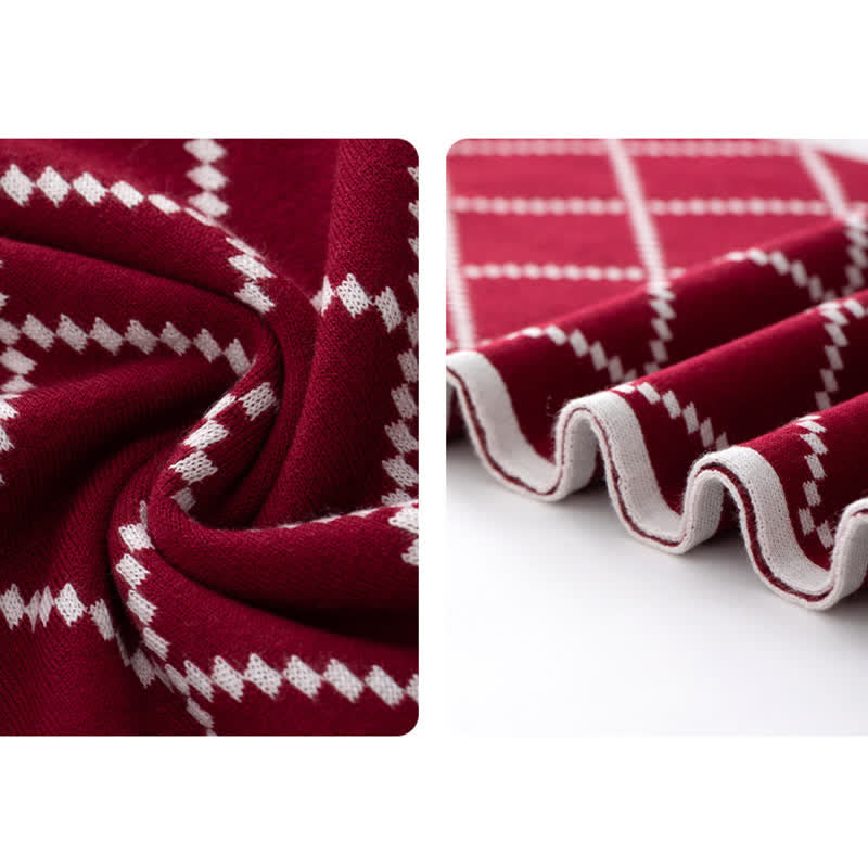 Men's Corporate Elegance Diamond Pattern Business Scarf - image 4