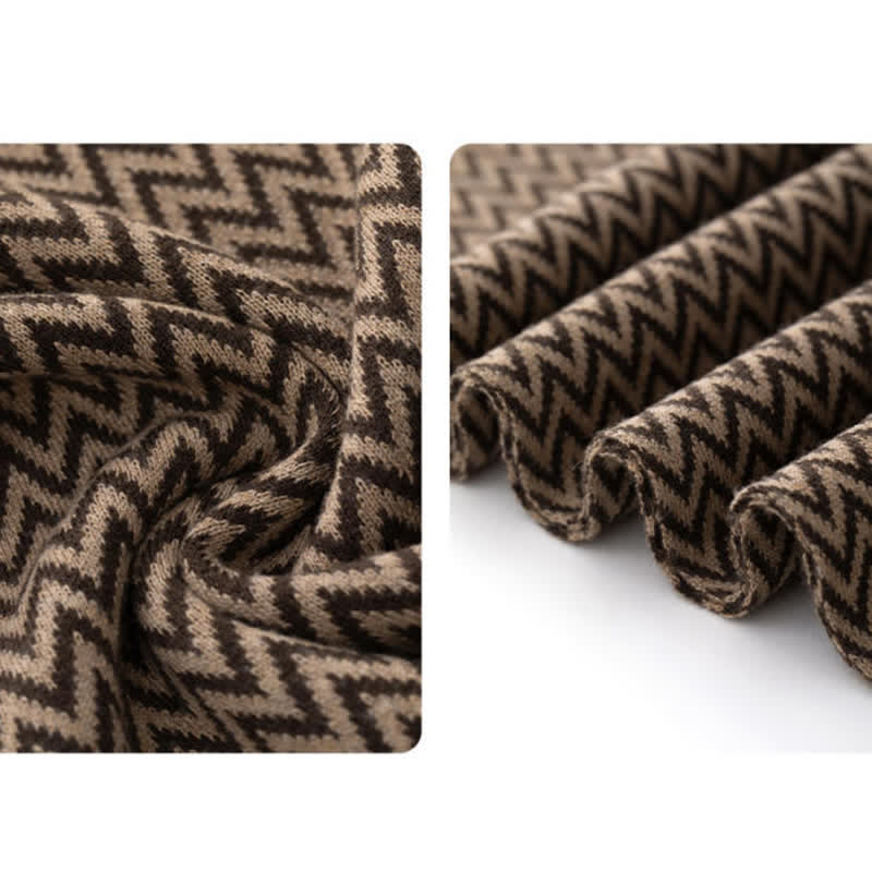 Men's Chevron Pattern Sleek Business Scarf - image 1