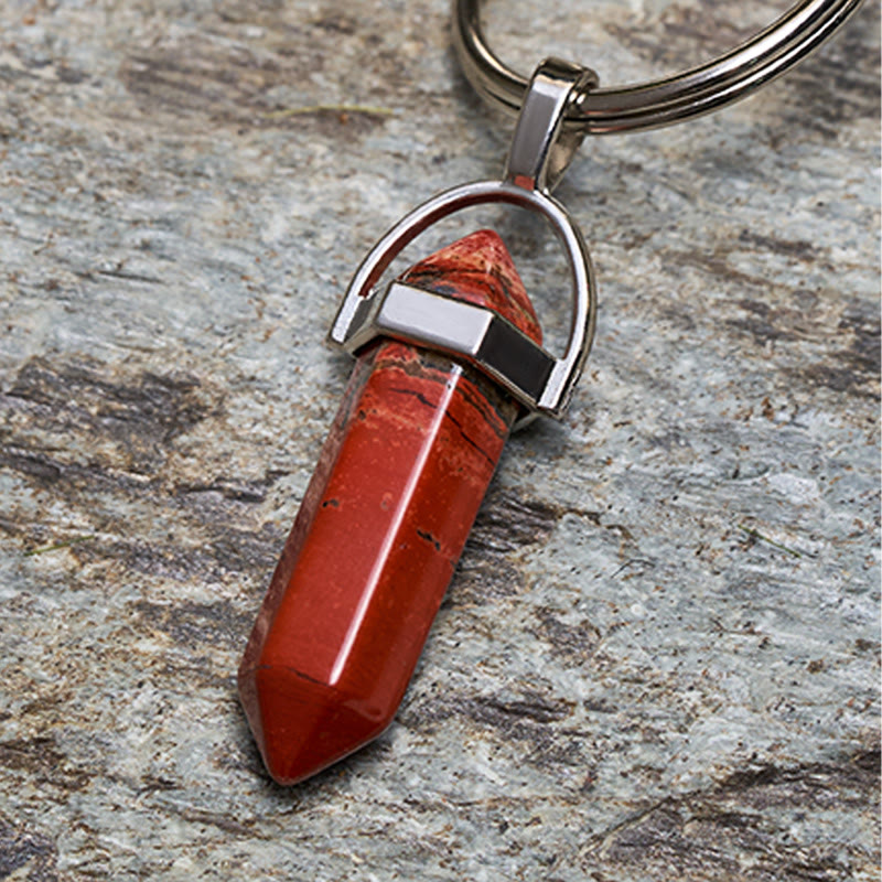 Colorful Brass Folding Knife Buddha Hand & Redstone Necklace - image 9