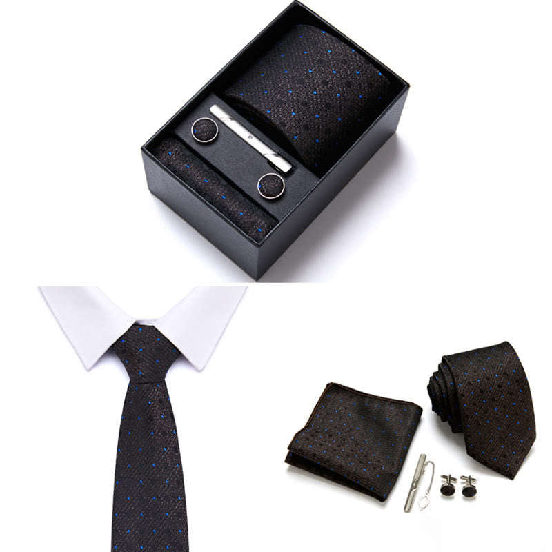 4Pcs Men's Business Formal Elegant Necktie Set - Style #11 - image 11