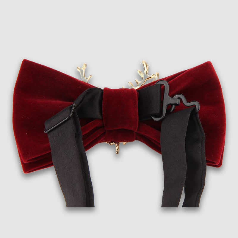 Deer Head Metal Decor Festive Holiday Bow Tie - image 6