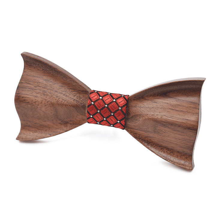 Unisex Creative Dark Wooden 3D Bow Tie - Style #8 - image 7