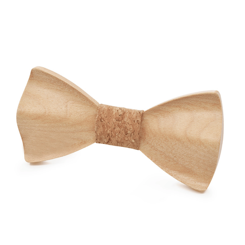 Unisex Creative Light Colored Wooden 3D Bow Tie - Style #6 - image 5