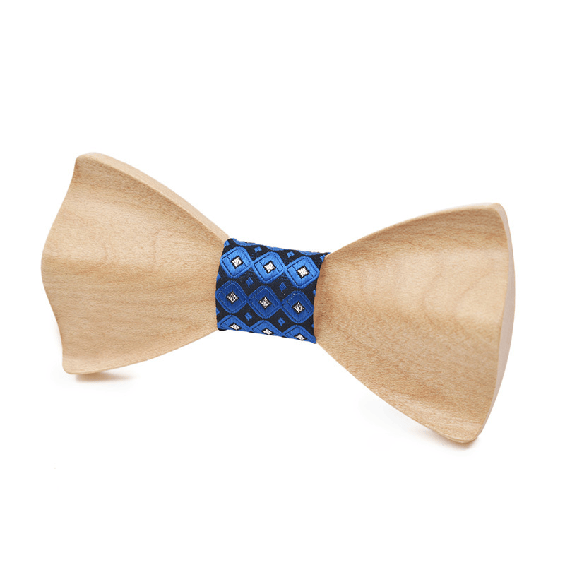 Unisex Creative Light Colored Wooden 3D Bow Tie - Style #9 - image 8
