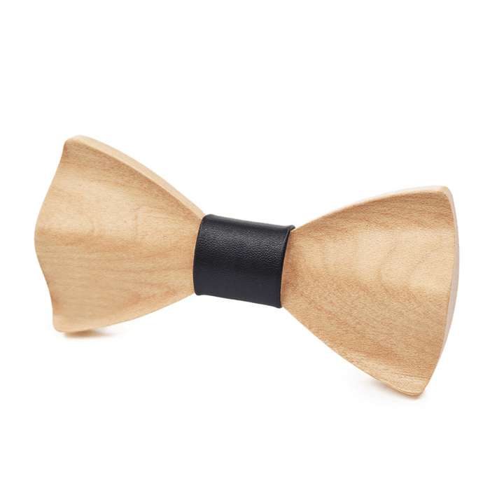 Unisex Creative Light Colored Wooden 3D Bow Tie - Style #4 - image 3