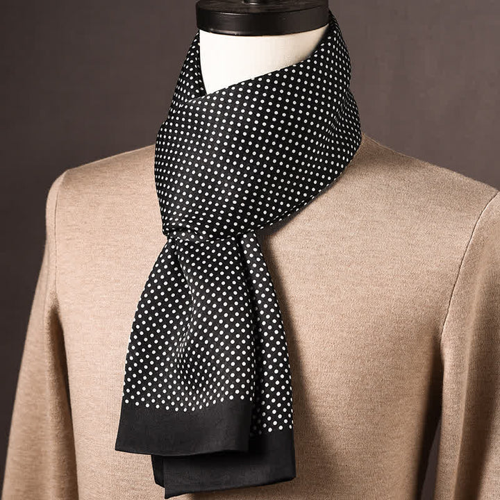 Men's Retro Ethnic Style Long Pure Silk Scarf - Style #20 - image 19