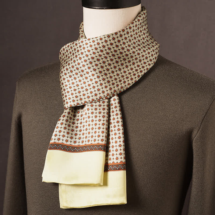 Men's Retro Ethnic Style Long Pure Silk Scarf - Style #18 - image 17