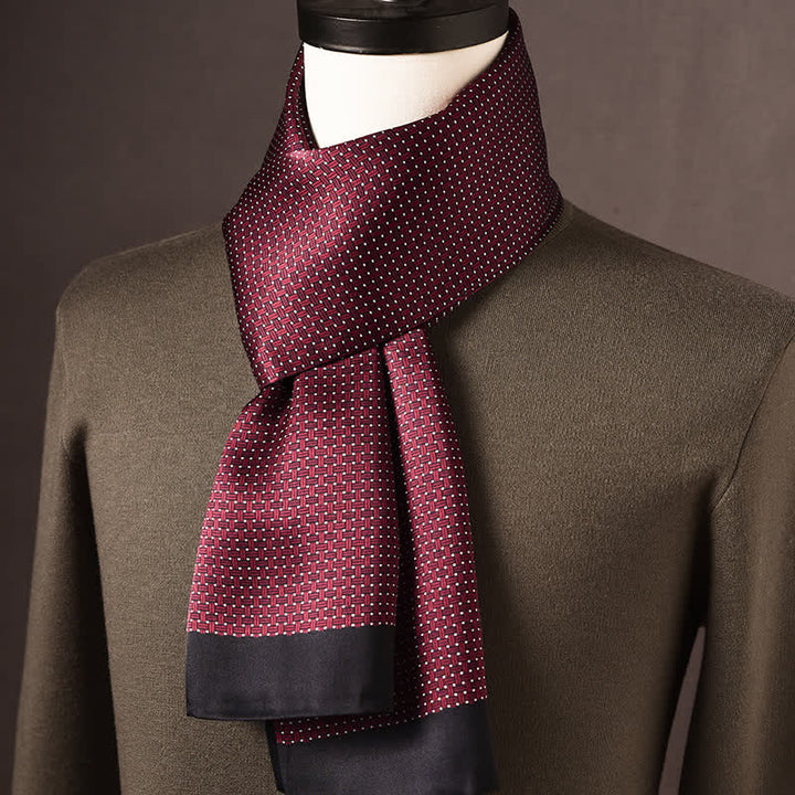 Men's Retro Ethnic Style Long Pure Silk Scarf - Style #23 - image 22