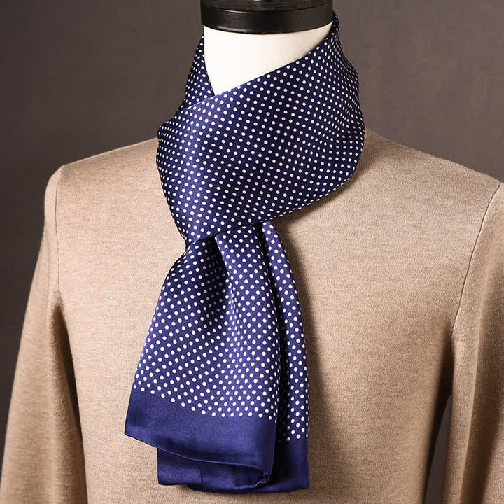 Men's Retro Ethnic Style Long Pure Silk Scarf - Style #19 - image 18