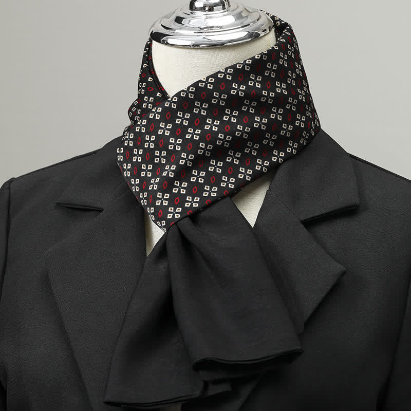 Men's Geometric Pattern Elegant Business Long Scarf - Style #2 - image 1