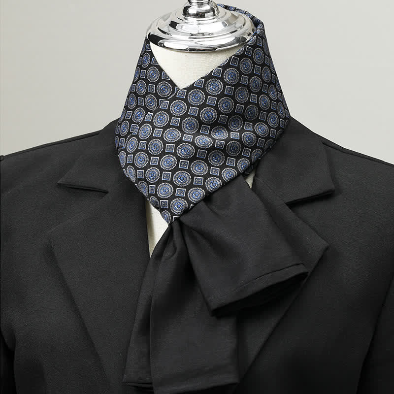 Men's Geometric Pattern Elegant Business Long Scarf - Style #7 - image 6