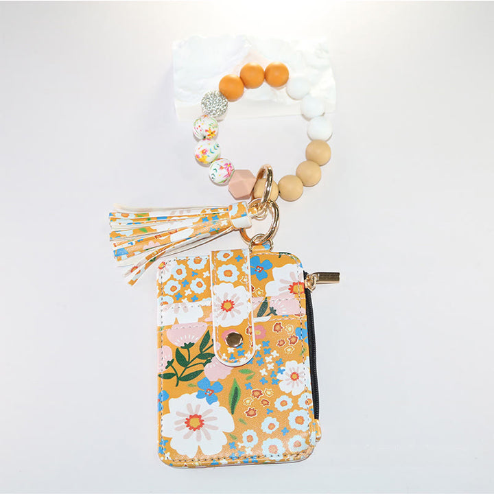 Colorful And Natural Style Floral Print Bracelet Wallet - Style #9 - image 9