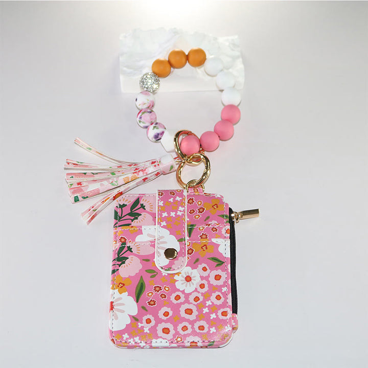 Colorful And Natural Style Floral Print Bracelet Wallet - Style #6 - image 6