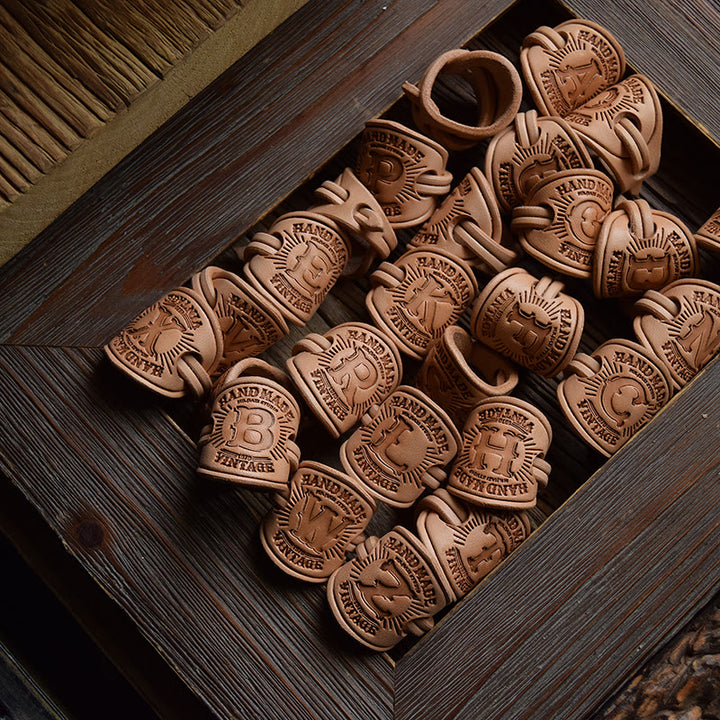 Multi Pattern Retro Pocket Square With Letter Buckle - image 3