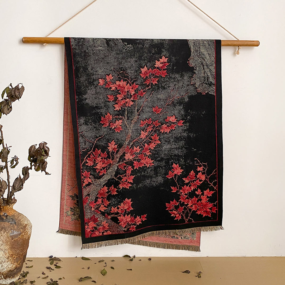 Women's Floral Print Fringed Shawl Scarf - Style #4 - image 4