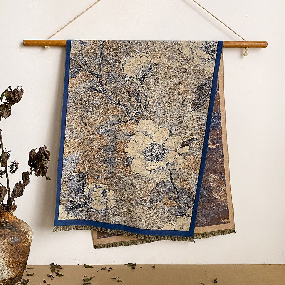 Women's Floral Print Fringed Shawl Scarf - Style #36 - image 36