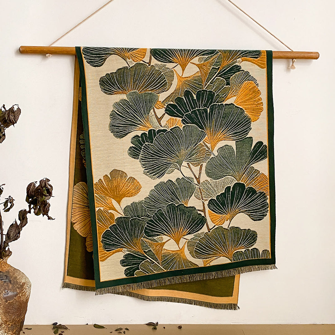 Women's Floral Print Fringed Shawl Scarf - Style #21 - image 21