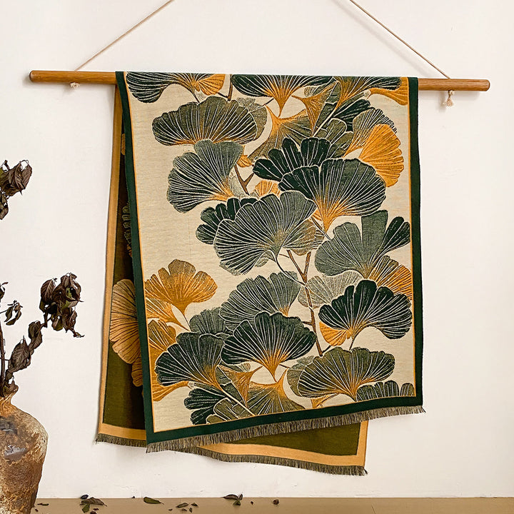 Women's Floral Print Fringed Shawl Scarf - Style #21 - image 21