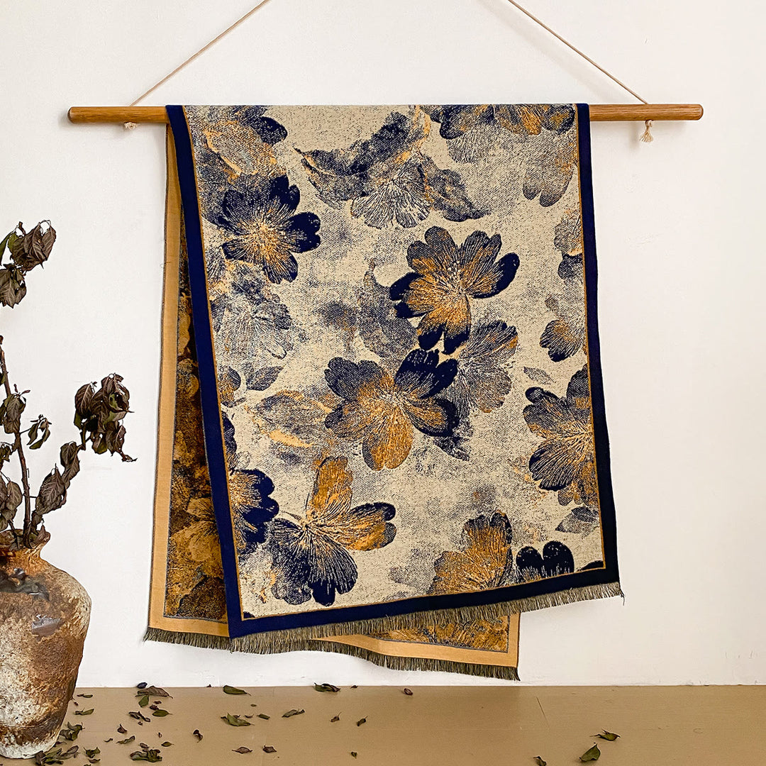 Women's Floral Print Fringed Shawl Scarf - Style #43 - image 43