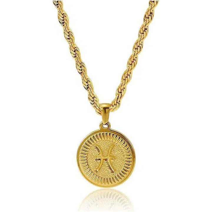 Personalized Zodiac Symbol Coin Pendant Necklace - Scorpio - image 8