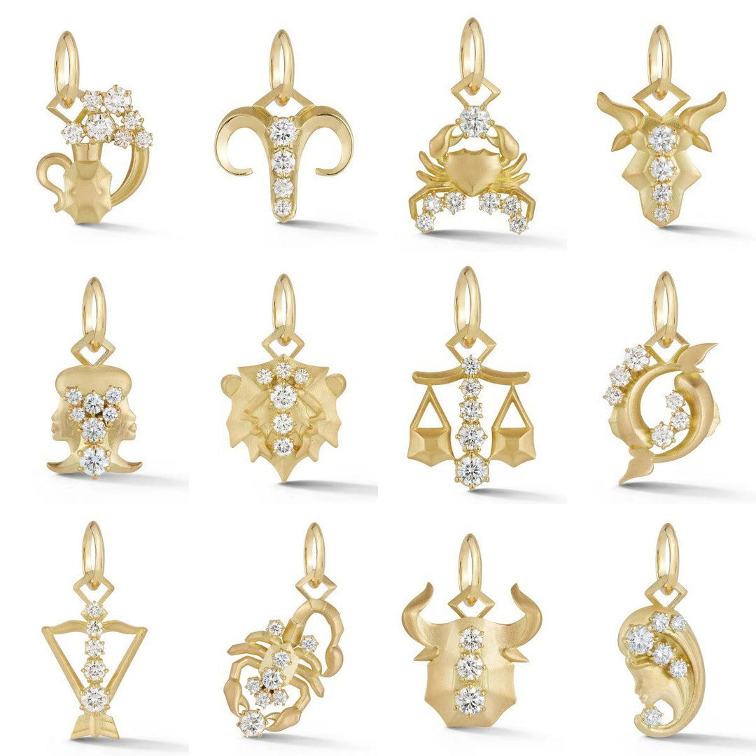 Diamond-Embellished Zodiac Symbol Necklace - image 0