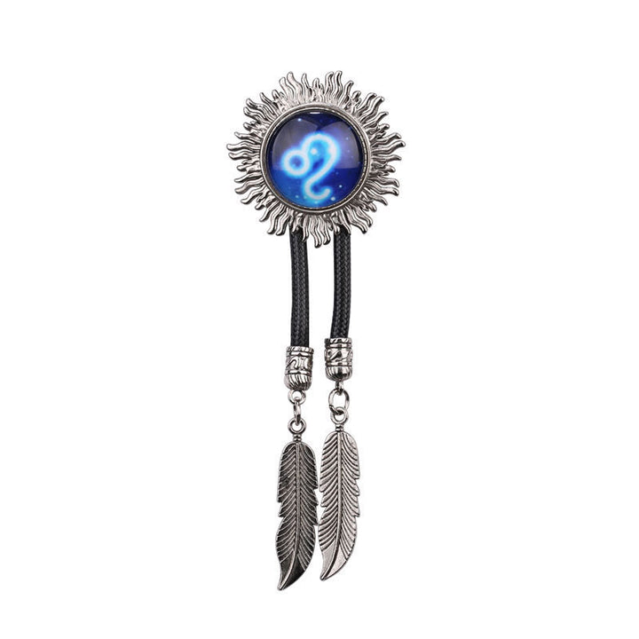 Zodiac Sign Series Retro Metal Bolo Ties - Leo - image 8