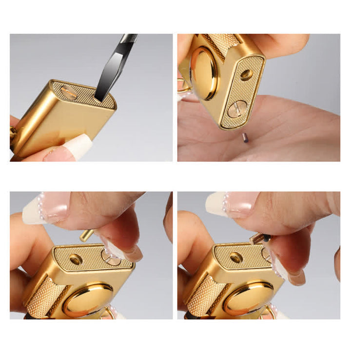 Square Rotating Decompression Inflatable Kerosene Lighter - image 8