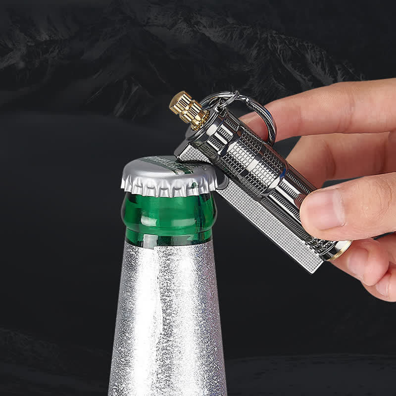 Multifunctional Bottle Opener Matchstick Refillable Oil Lighter - image 4
