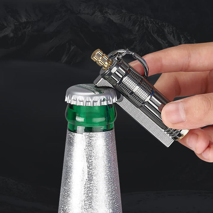 Multifunctional Bottle Opener Matchstick Refillable Oil Lighter - image 4
