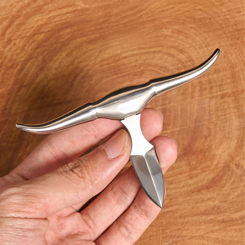 Initial Letter DIY Hidden Knife Belt Buckle Longhorn Pendant Bundle Set - image 9