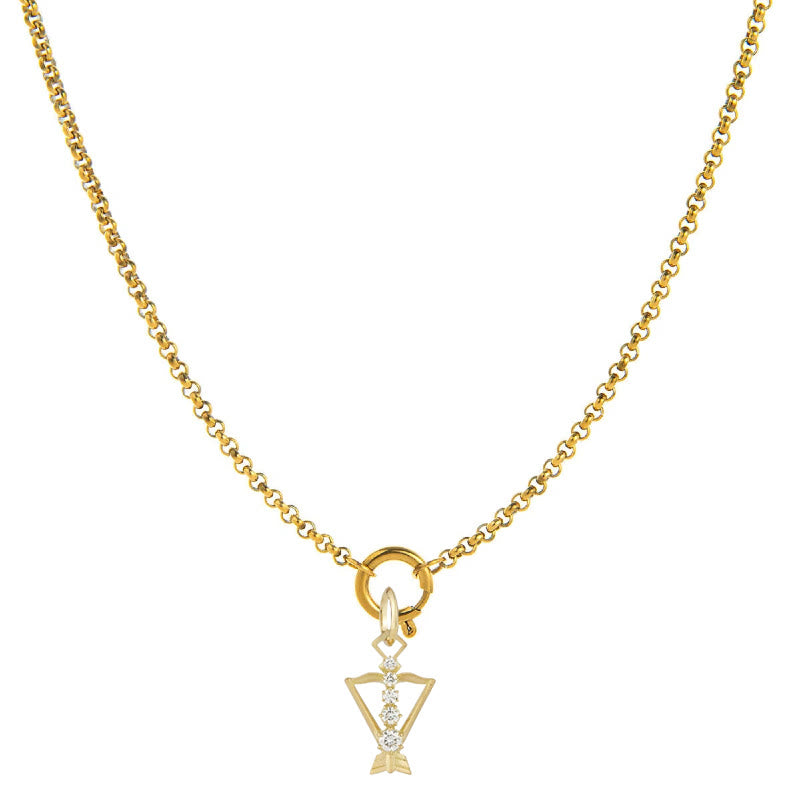 Diamond-Embellished Zodiac Symbol Necklace - Sagittarius - image 9